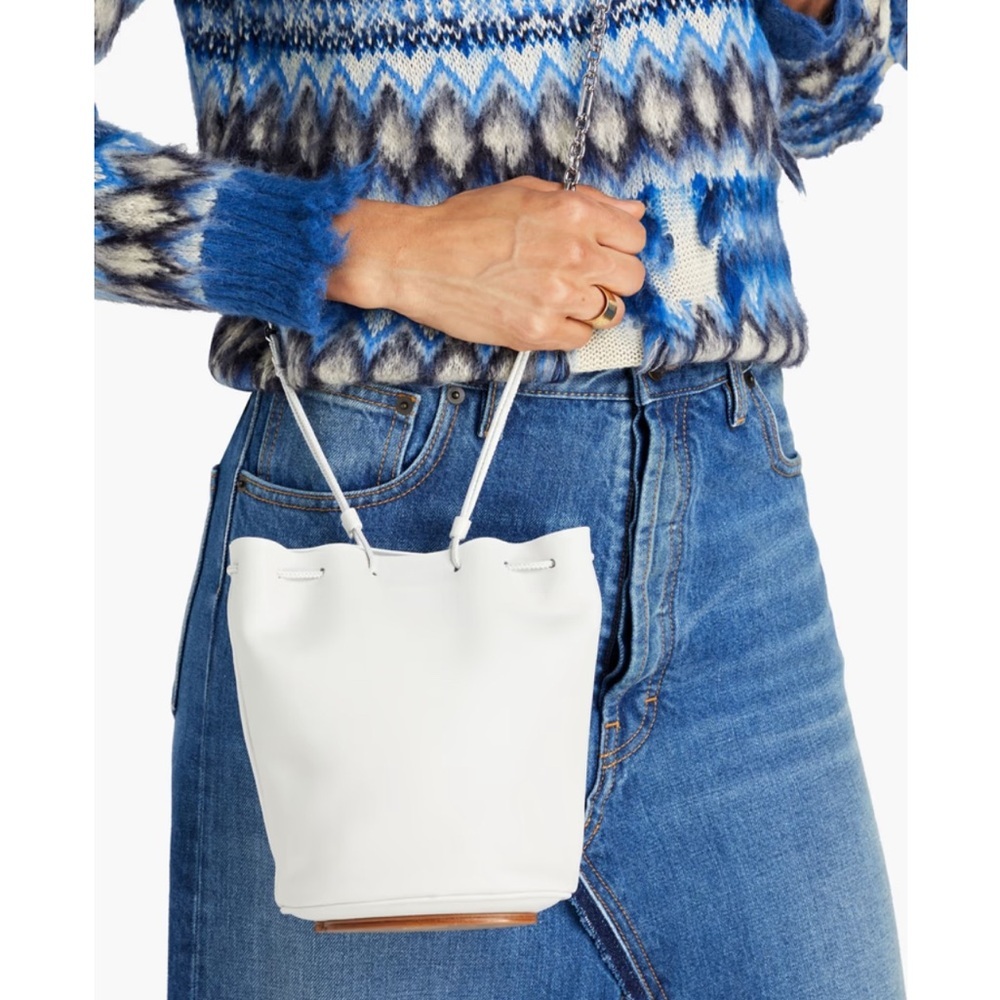 🤍MAISON MARGIELA🤍Tabi White Leather Bucket Bag - Picture 12 of 12